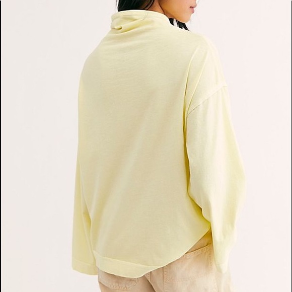 NWT Free People Long Sleeve Celery Top - Picture 3 of 3